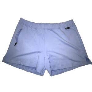 Vintage Womens ATHLETA Periwinkle Spandex Running Shorts Size XS